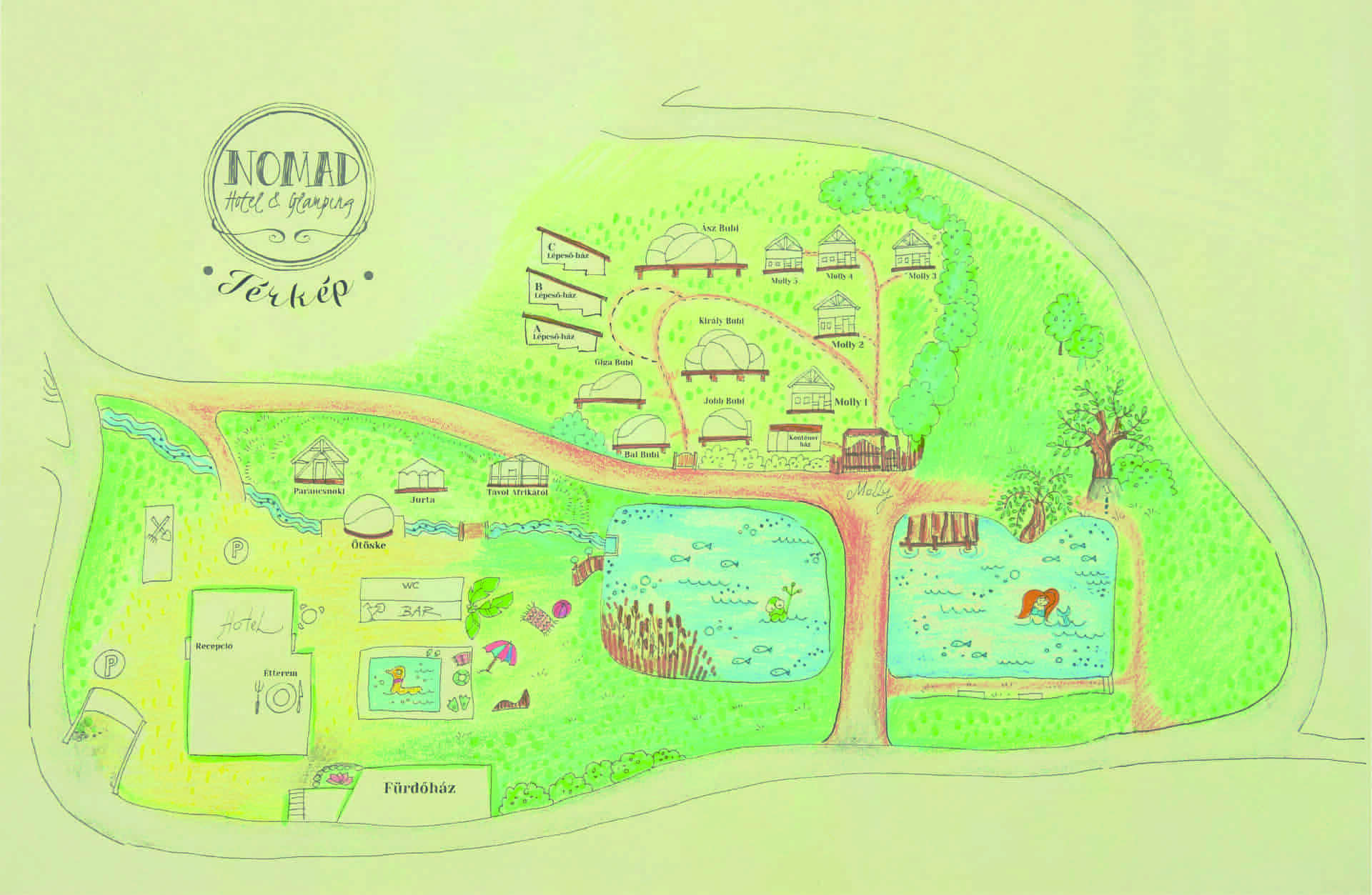 Nomád Noszvaj szállás térkép